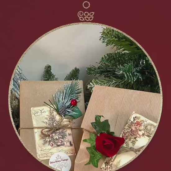 Coffret créatif de Noël  personnages rouge cœur cadeau